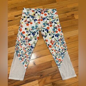 Fabletics Women Floral Leggings - Multicolor